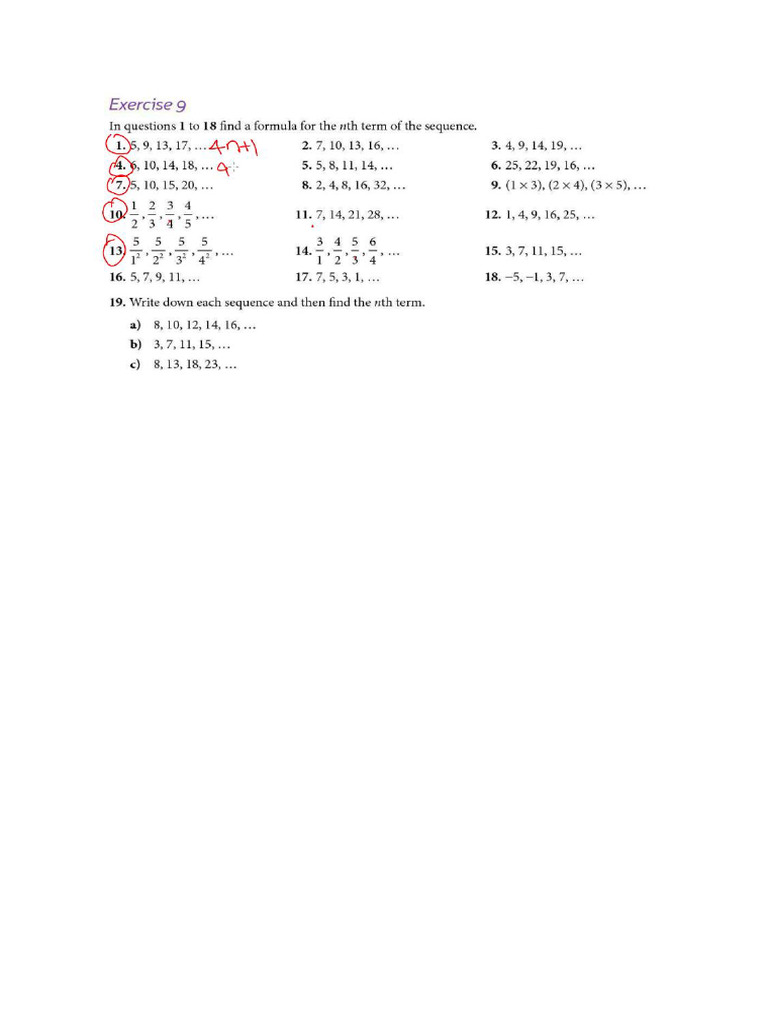 Screenshot of Sequences | PDF
