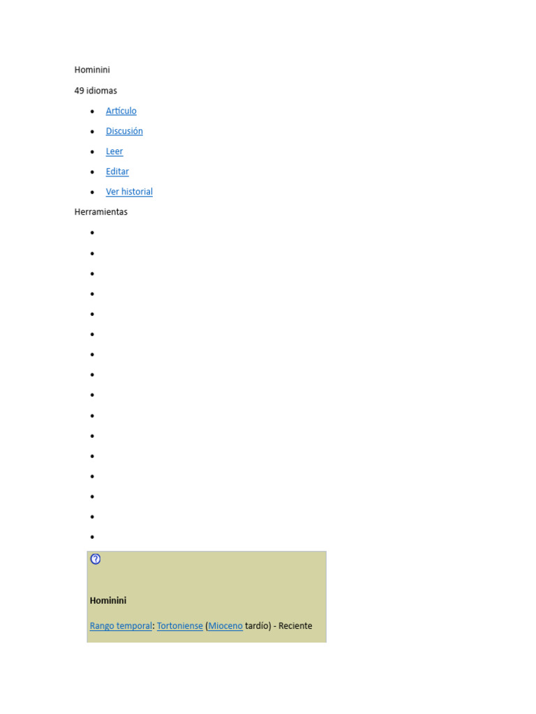 Hominini PDF Hominini Gene