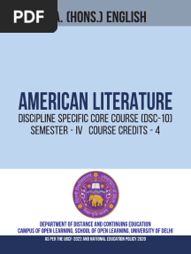 DU SOl Study Material American Literature