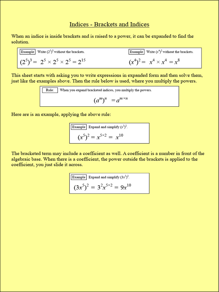 Krish - Indices Math Work | PDF | Mathematics