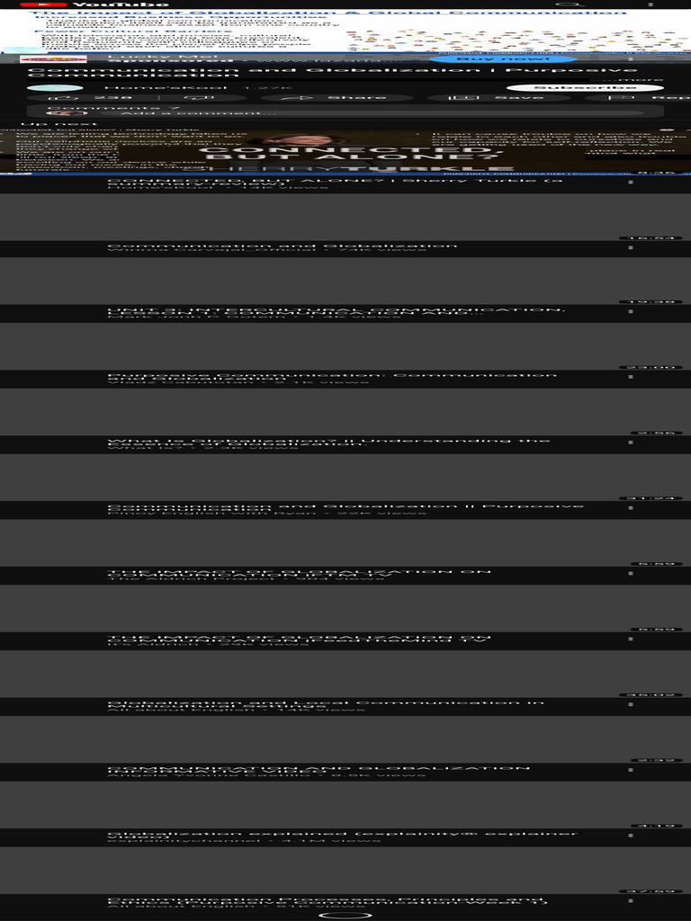 Communication And Globalization Pdf Politics Home Garden