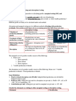 Chapter 10 - Marginal and Absorption Costing