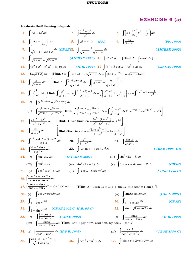6integral Calculus | PDF