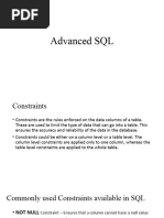 Lecture 5 - Advanced SQL