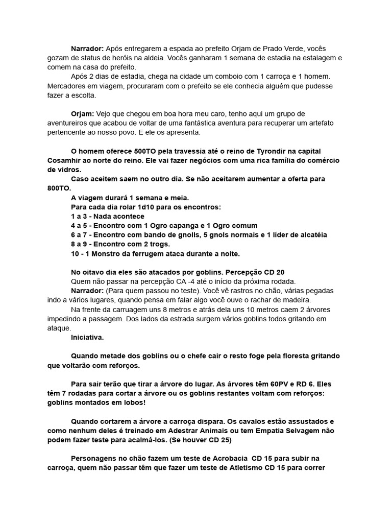 Roteiro Parte 1 Pdf Cavalos