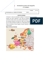 NONO ANO - APOSTILA DE GEOGRAFIA SOBRE EUROPA DIVIDIDA ´- CAPÍTULO 4