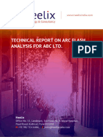 ARC FLASH ANALYSIS SAMPLE REPORT