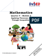 Math8 - Q4 - Mod2 - APPLYING THEOREMS ON TRIANGLE INEQUALITY