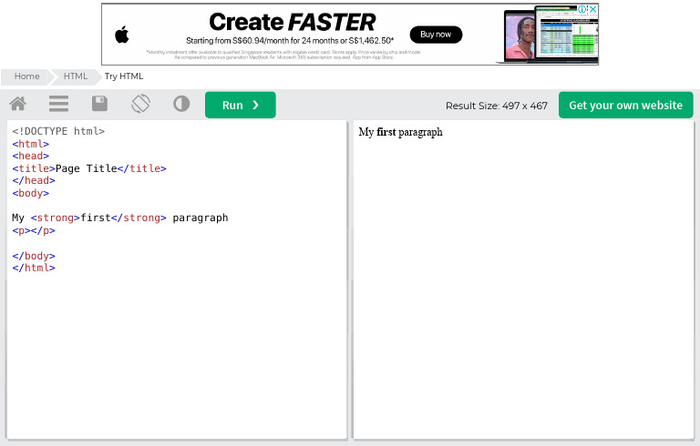 W3Schools Tryit Editor | PDF