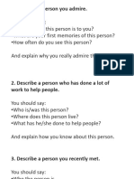 10 Topic Cards Part 2 (PEOPLE)