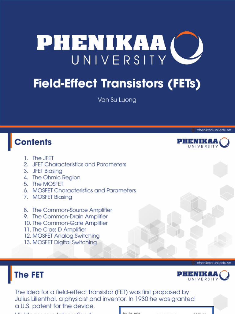 Chapter 4. FET-ok | PDF | Field Effect Transistor | Mosfet