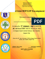 GSP Certificate