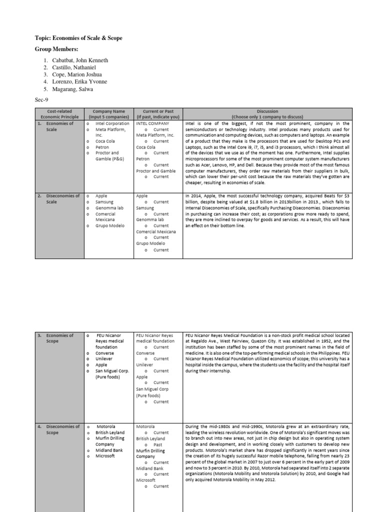 Group Assignment 2 - Castillo & Co | PDF | Intel | Office Equipment