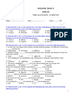 G9 Practice Test 09