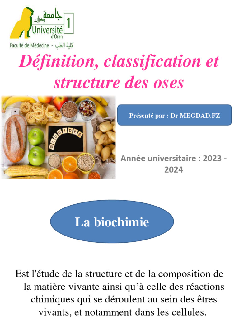 Structure linéaire des oses | PDF | Glucide | Chiralité (chimie)