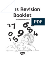 Year 4 Maths Activity Revision Booklet