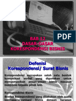 Bab 8 Dasardasar Korespondensi Bisnis