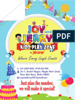 Joy and Jerry Birthday Party Packages