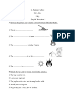 2 English Worksheet 1