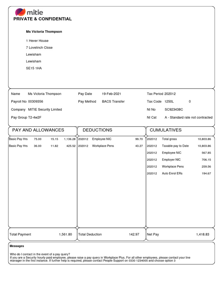 2021-02-19 Pay 00309356 | PDF