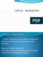 4.1 . Principles of Capital Budgeting, techniques and tools