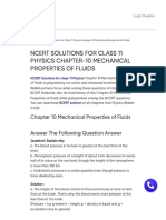 Class 12 Physics chapter 10 - Mechanical Properties of Fluids _ PW