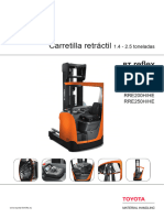 Carretilla Retráctil: 1.4 - 2.5 Toneladas