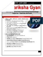 Pariksha Gyan PDF Notes (CURRENT AFFAIRS 8 To 16 April 2024)