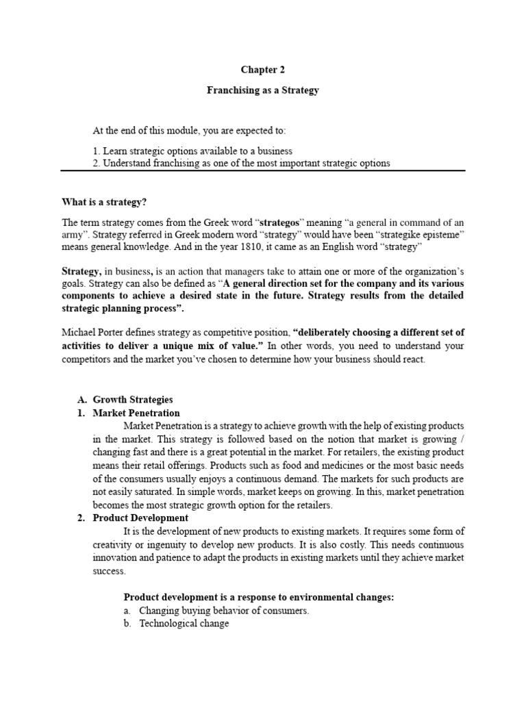 Franchising as a Market Entry Strategy | PDF | Franchising | Retail