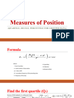 Measures of Position (Quartile, Decile, Percentile For Grouped Data)