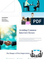 Avoiding Common Interview Errors