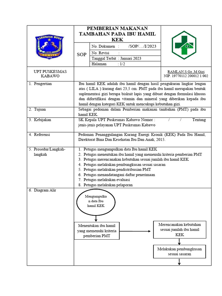 Sop pmt ibu hamil pdf
