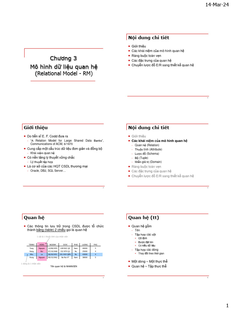 3 2 Relational Model | PDF