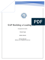 SAP Building a Leading Technology Brand. Part A 