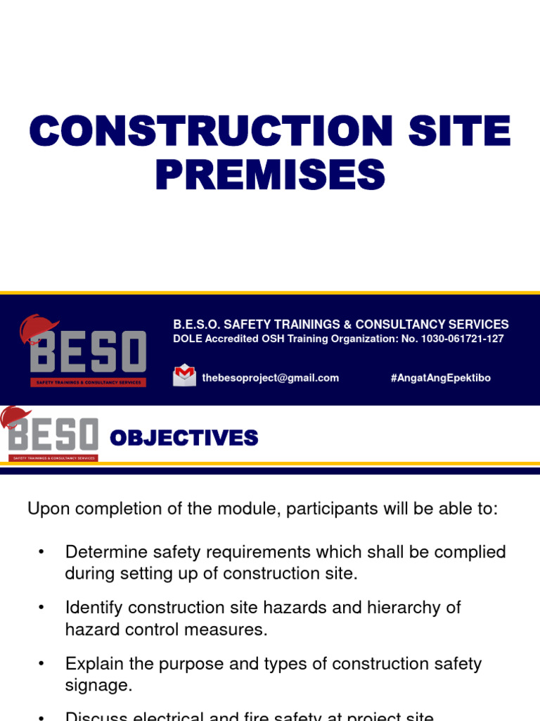 Topic 3 - Construction Site Premises | Download Free PDF | Housekeeping ...