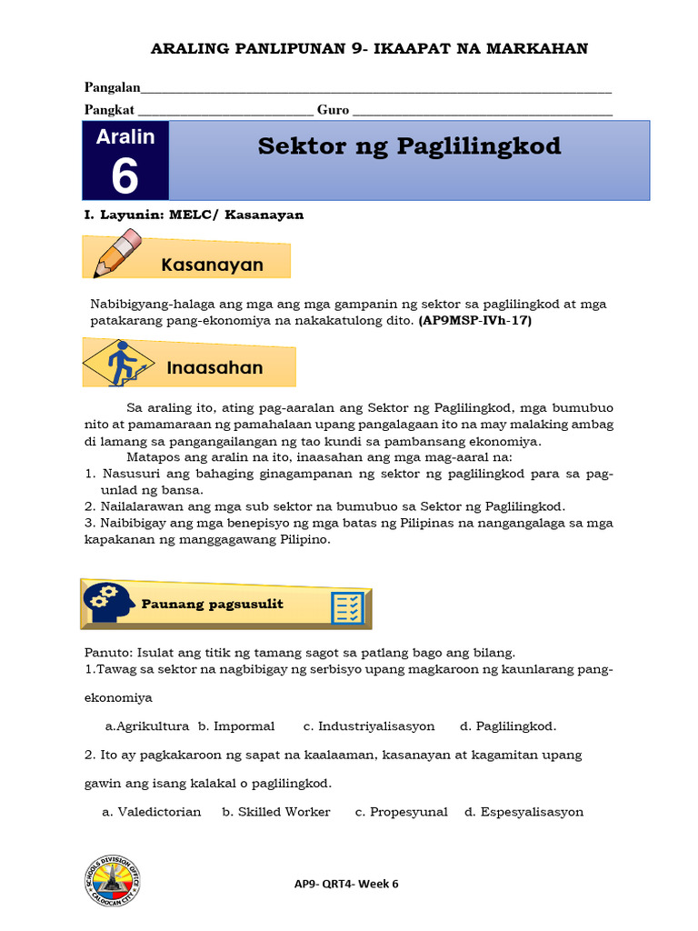 9 AP Qrt.4 Week 7 | PDF