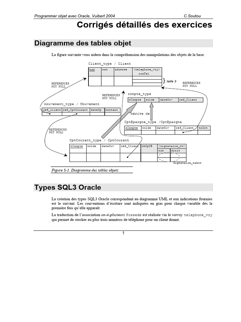 Programmation Objet avec Oracle 200 | PDF | SQL | Échecs