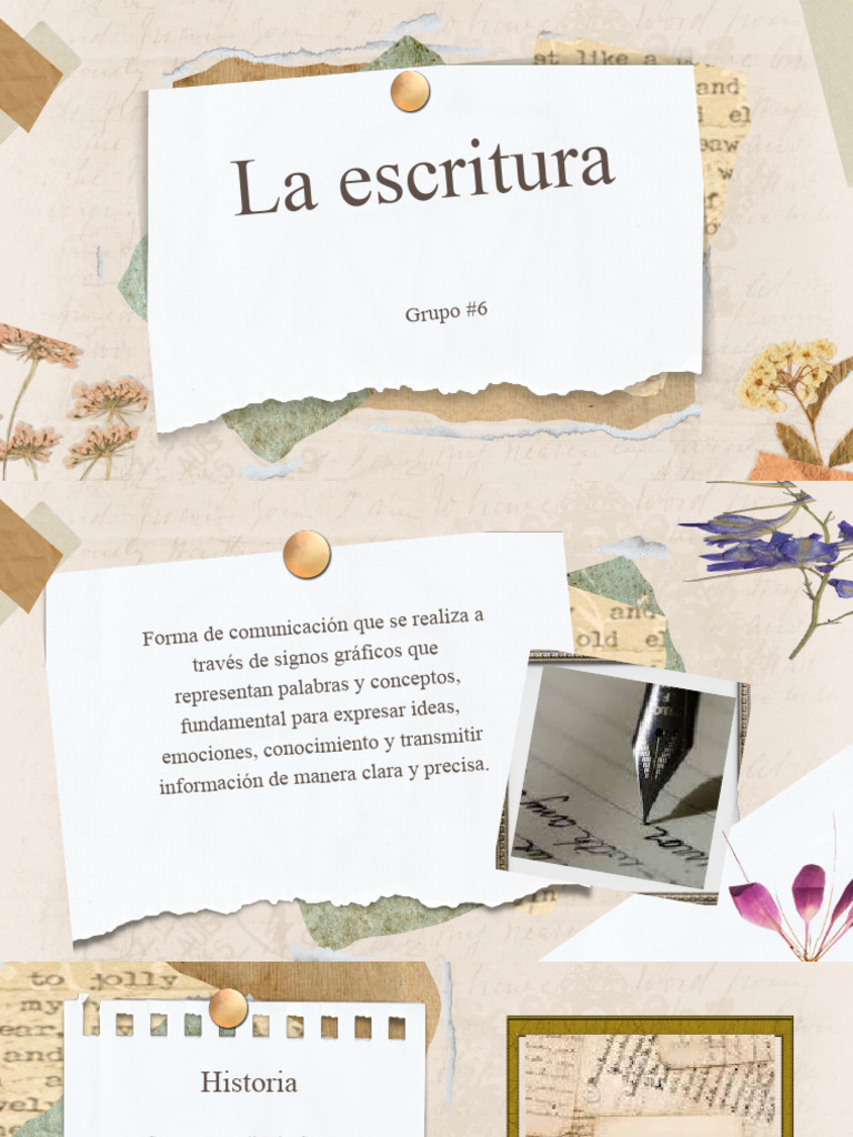 LA ESCRITURA EN ESPANOL visual data 4