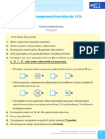 Sprawdzian kompetencji trzecioklasisty 2014