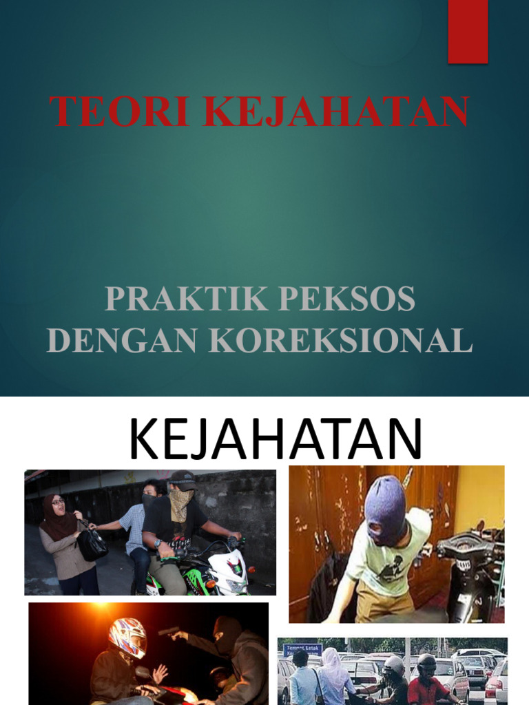 Teori Kejahatan dan Penyebabnya | PDF