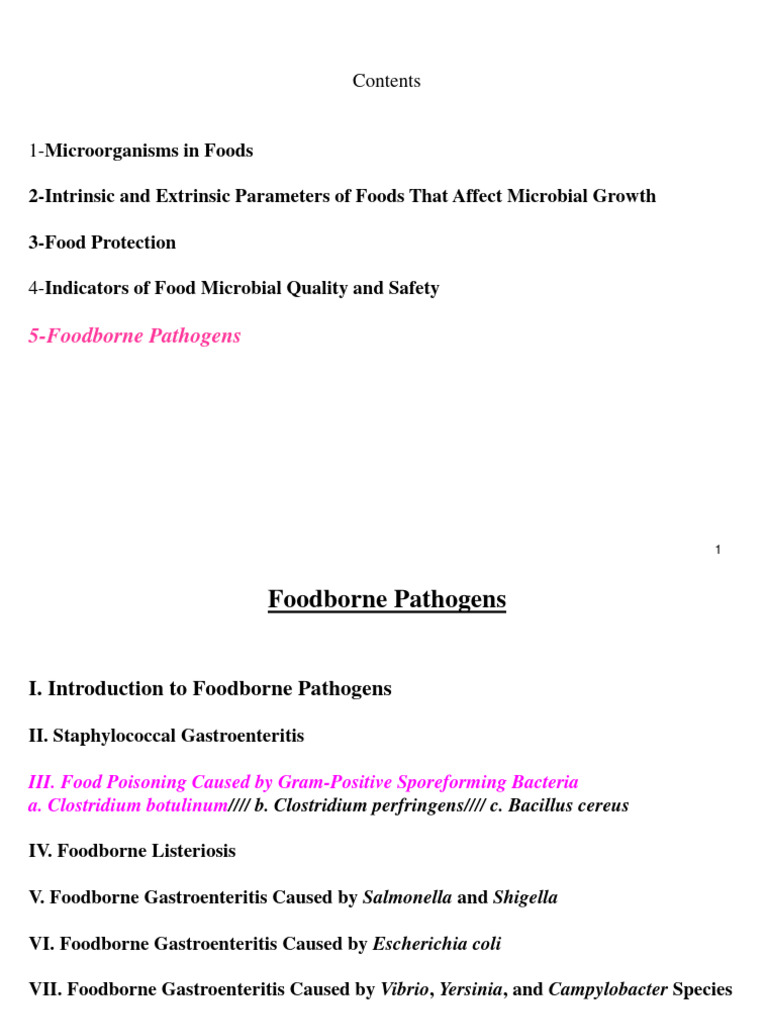 Foodborne Pathogens and Botulism Risks | PDF | Foodborne Illness ...