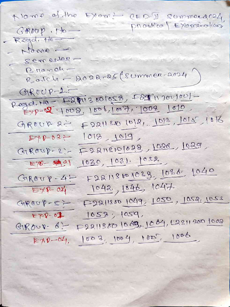 Ced Ii Practical Examination Summer 2024 Pdf