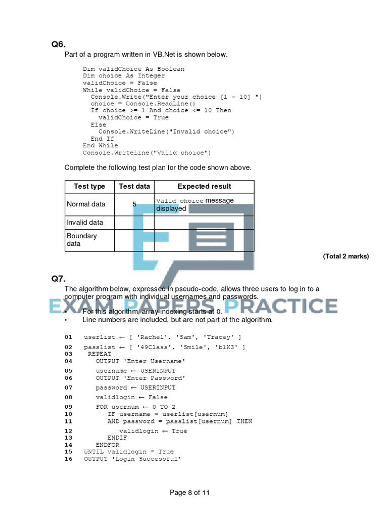 Robust and Secure Programming Question Paper | PDF | Computer ...