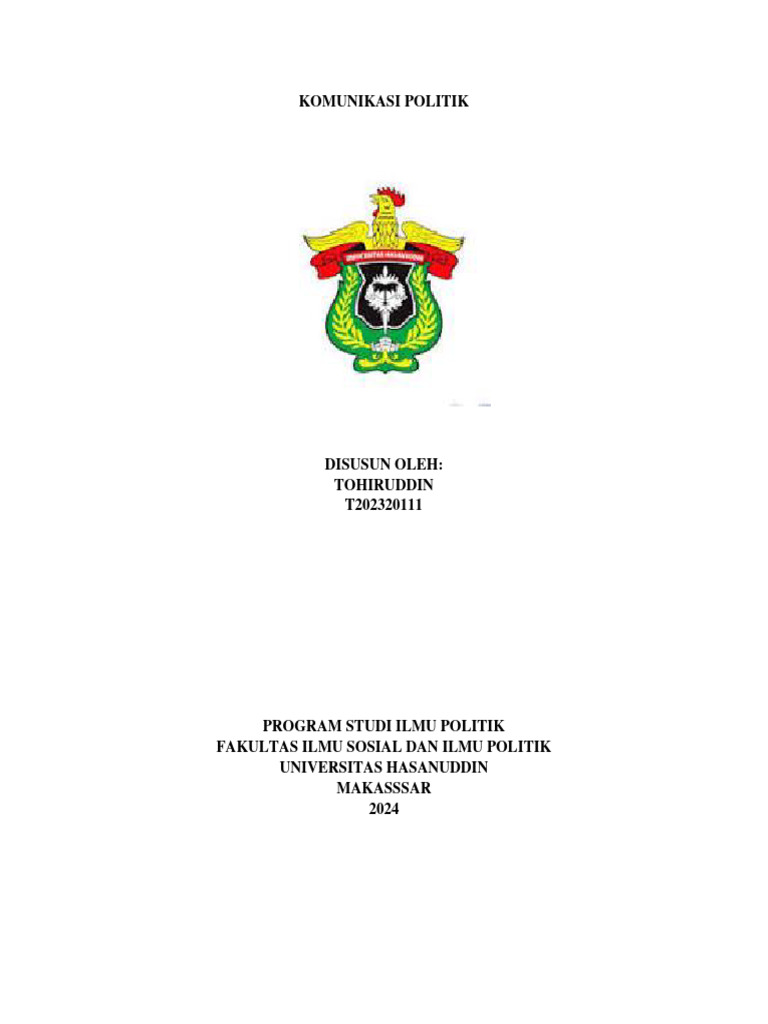 Agitasi Dan Propoganda Politik - Tohiruddin | PDF