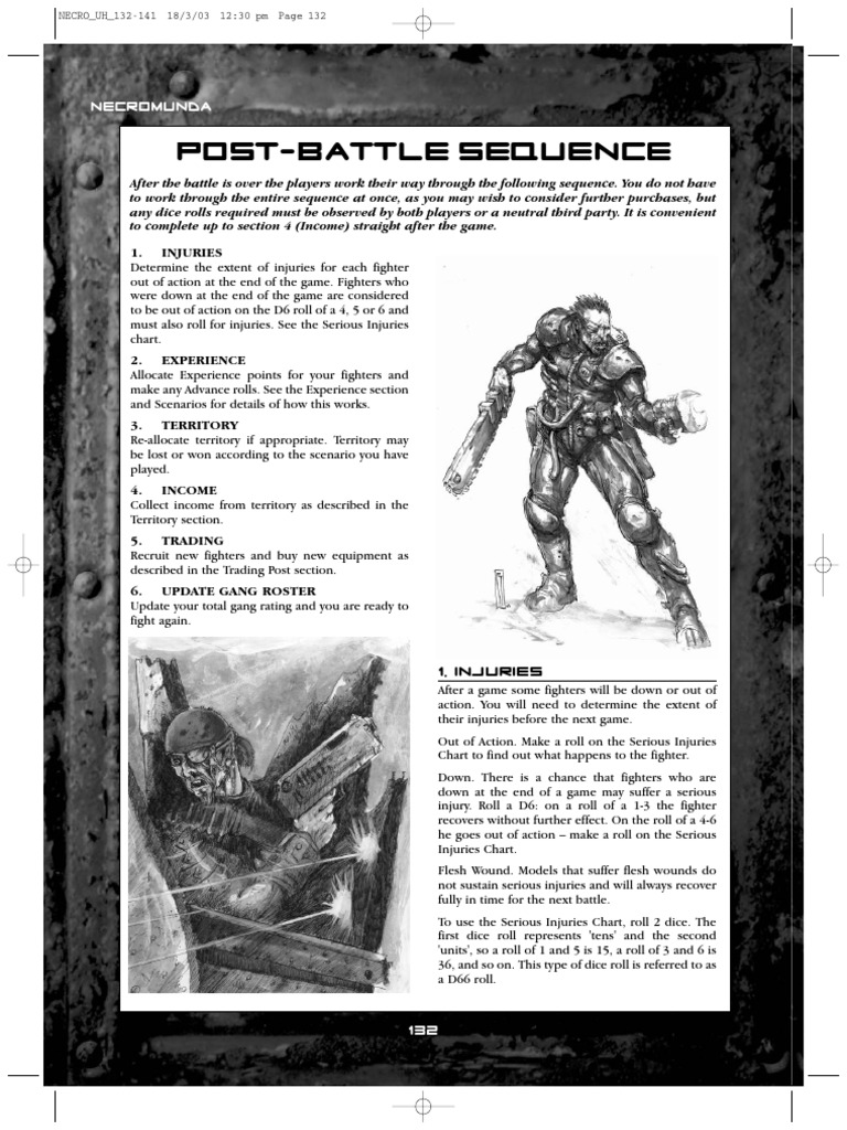 Post-Battle Sequence for Necromunda | PDF | Ammunition | Fighter Aircraft