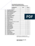 Pembagian Kelas ANA