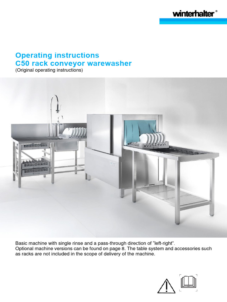C50 Rack Conveyor Warewasher Manual | PDF | Fuse (Electrical) | Mains ...