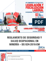 C-FLSST4 - Exp - 04 - Reglamento de Seguridad y Salud Ocupacional en Minería. D.S. #024-2016-EM. - Ing. Edwin Saire