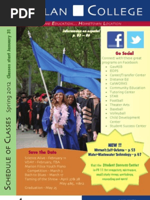 GavilanCollegeSpring2012ClassSchedule