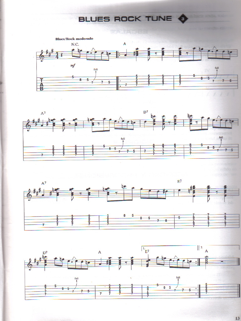 Blues Rock Tune | PDF